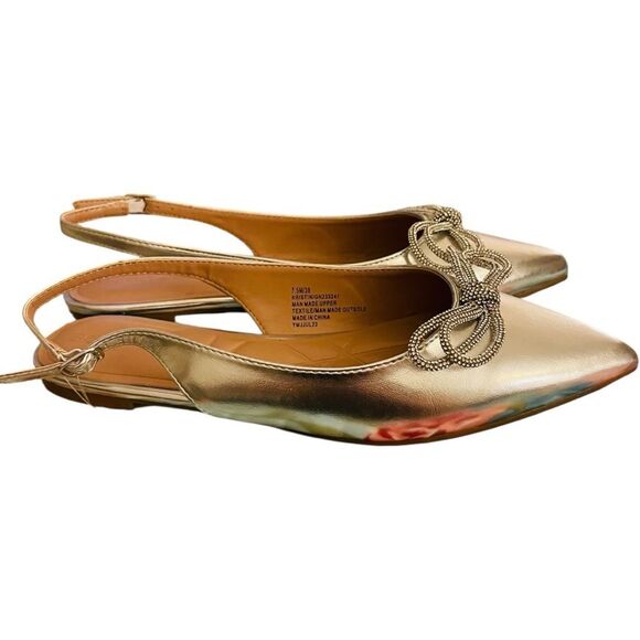 BCBGeneration Kristin Silver Pointed Flat Slingback - Picture 9 of 9